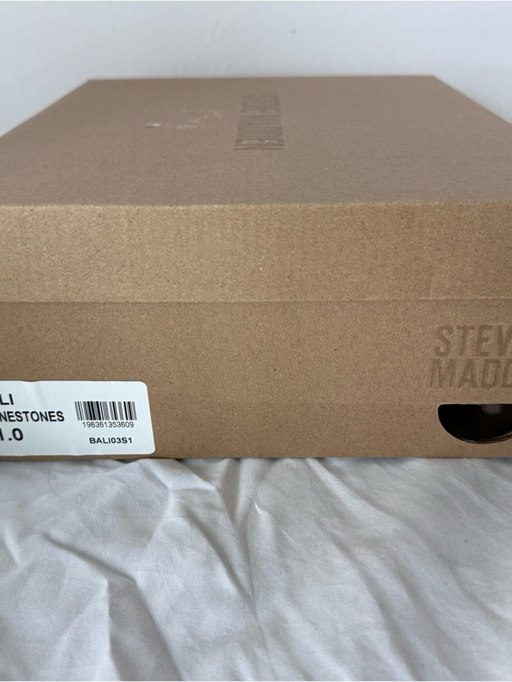 Steve Madden Bali Rhinestone Silver Spiral Wrap Stiletto Heels Size 11 New - Picture 9 of 9